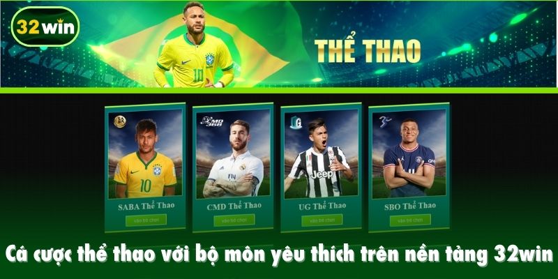 Cá cược thể thao với bộ môn yêu thích trên nền tảng 32win