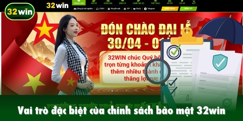 Vai trò đặc biệt của chính sách bảo mật 32win